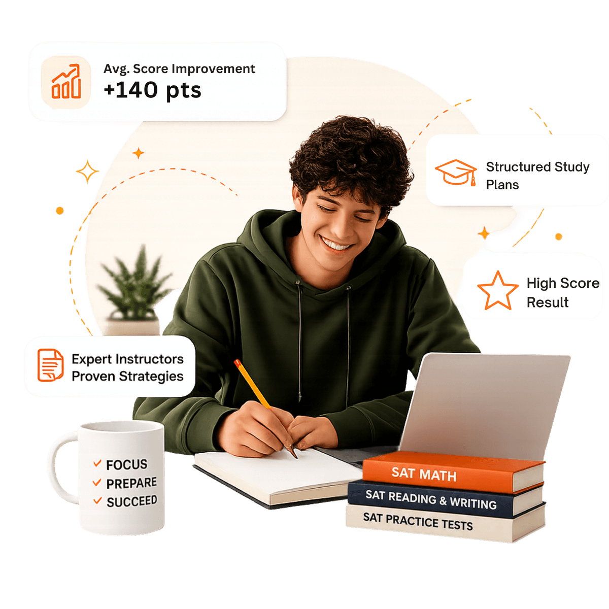 Student ready for SAT success